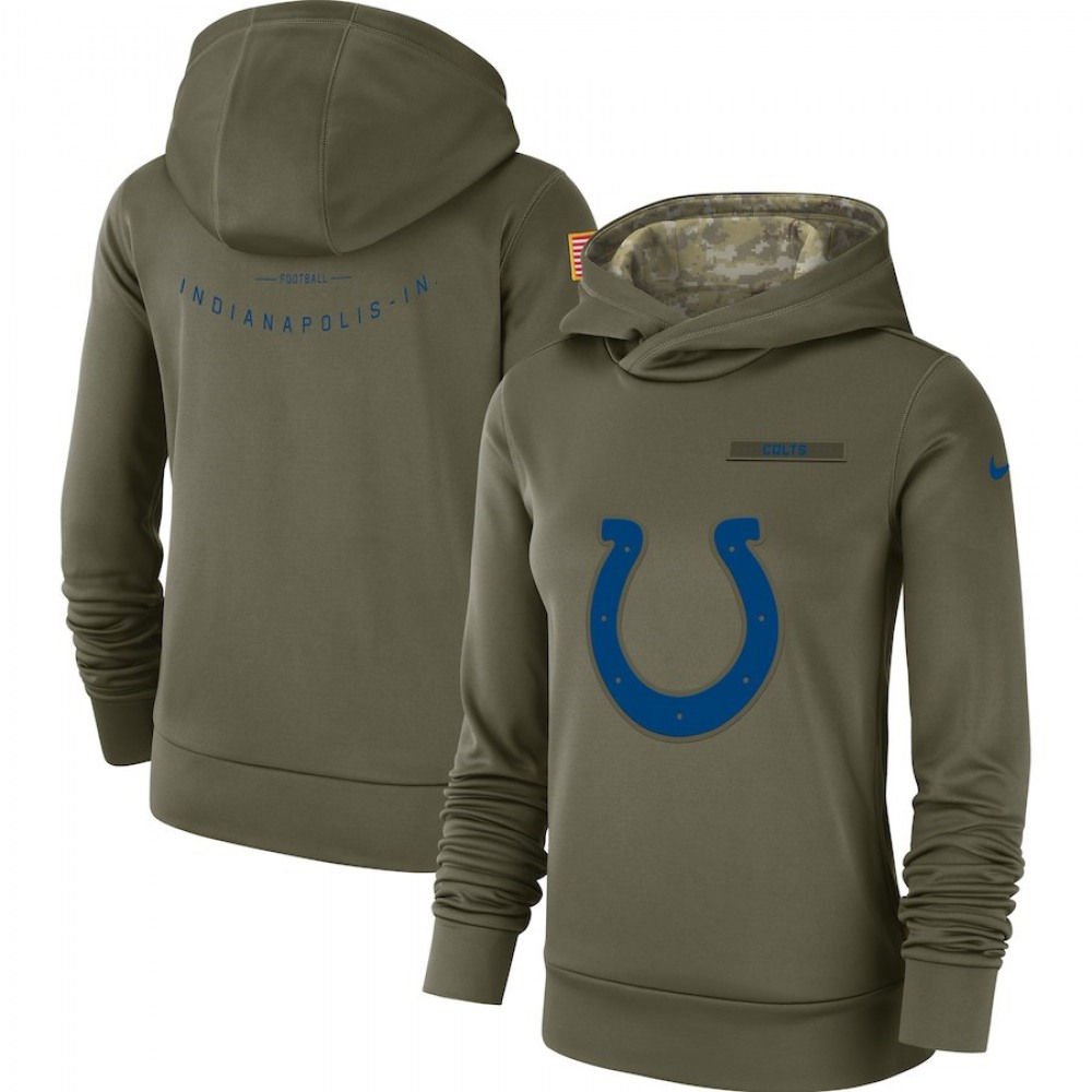 Women's Indianapolis ColtsAnthracite Salute to Service Player Performance Hoodie