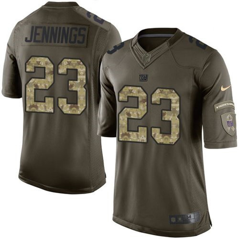 Giants #23 Rashad Jennings Green Men's Stitched NFL Limited Salute to Service Jersey