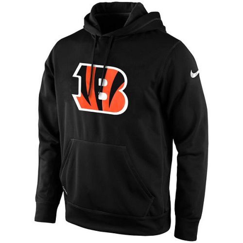 Men's Cincinnati BengalsBlack KO Logo Essential Hoodie