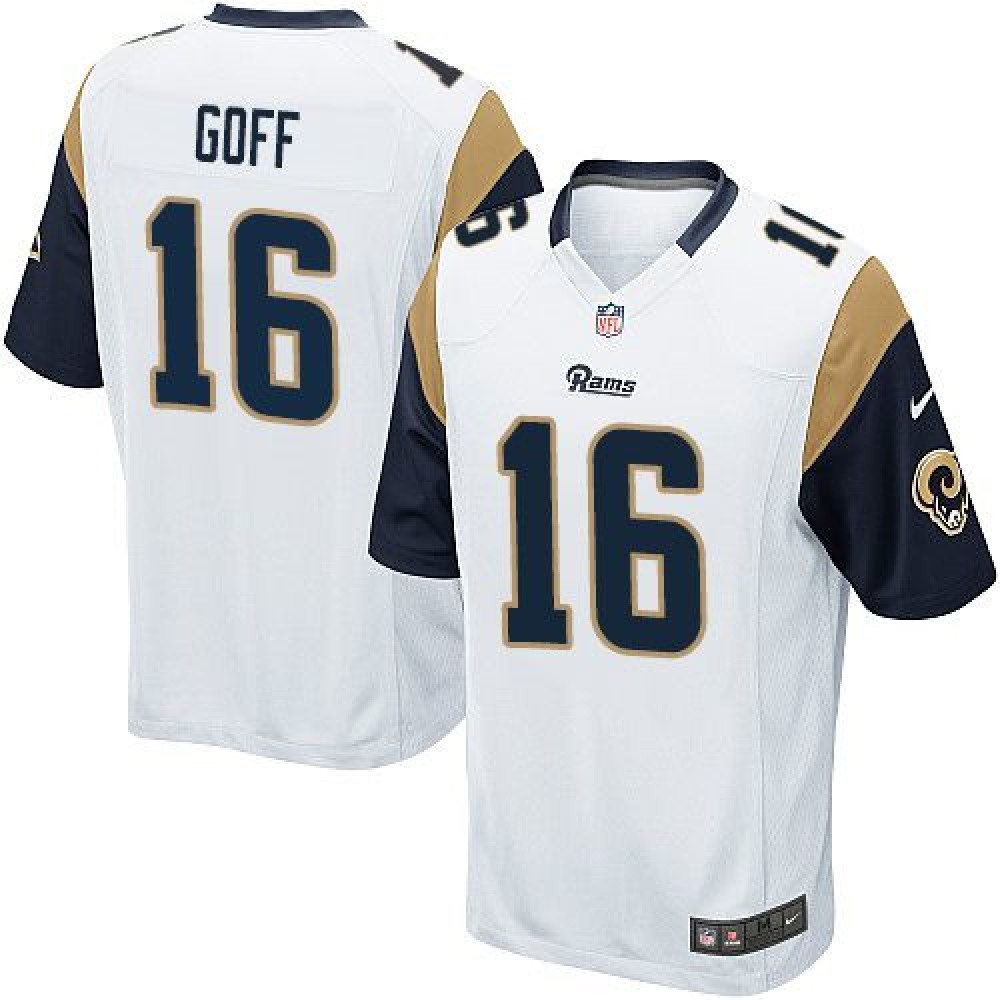 Rams #16 Jared Goff White Youth Stitched NFL Elite Jersey