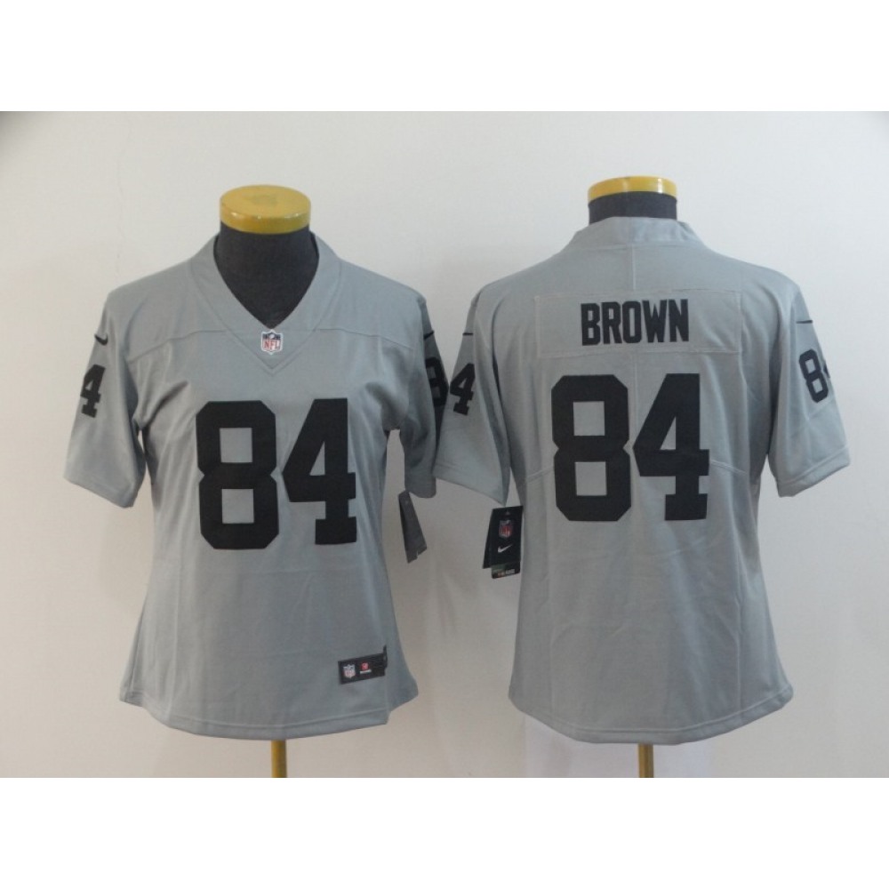 Women's Oakland Raiders#84 Antonio Brow 2019 Gary Inverted Legend Stitched NFL Jersey(Run Small)