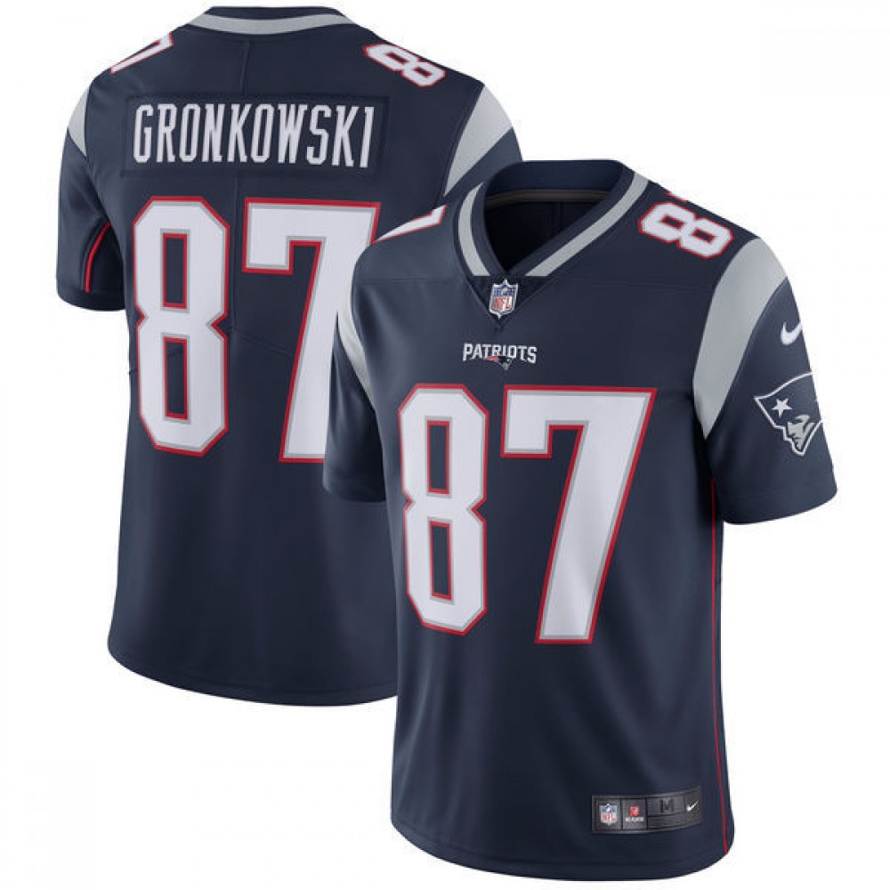 Youth New England Patriots #87 Rob GronkowskiNavy Vapor Untouchable Limited Stitched NFL Jersey