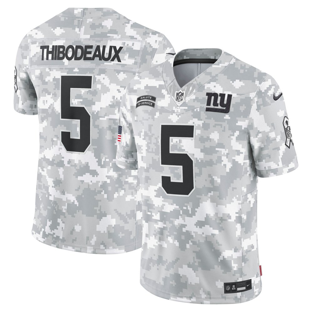 Men's New York Giants Kayvon ThibodeauxArctic Camo 2024 Salute to Service Limited Jersey
