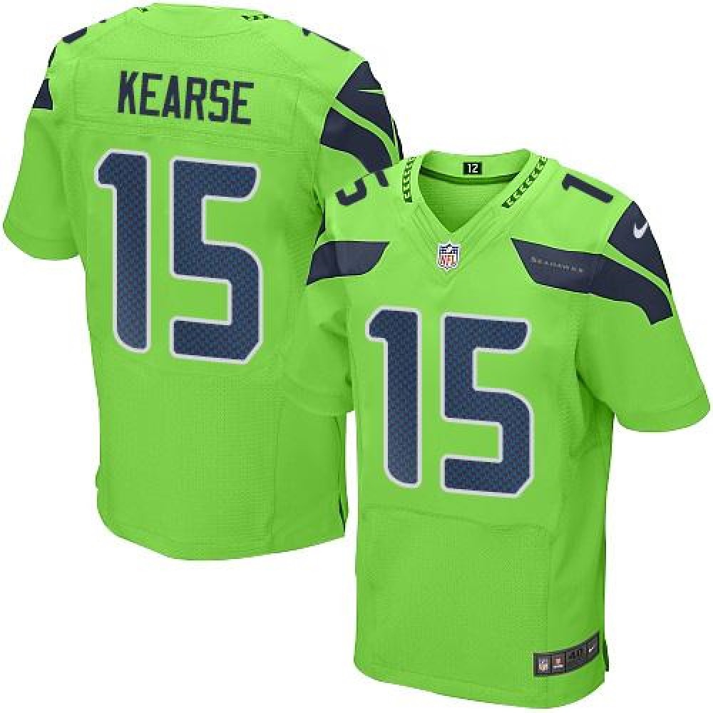 Seahawks #15 Jermaine Kearse Green Men's Stitched NFL Elite Rush Jersey