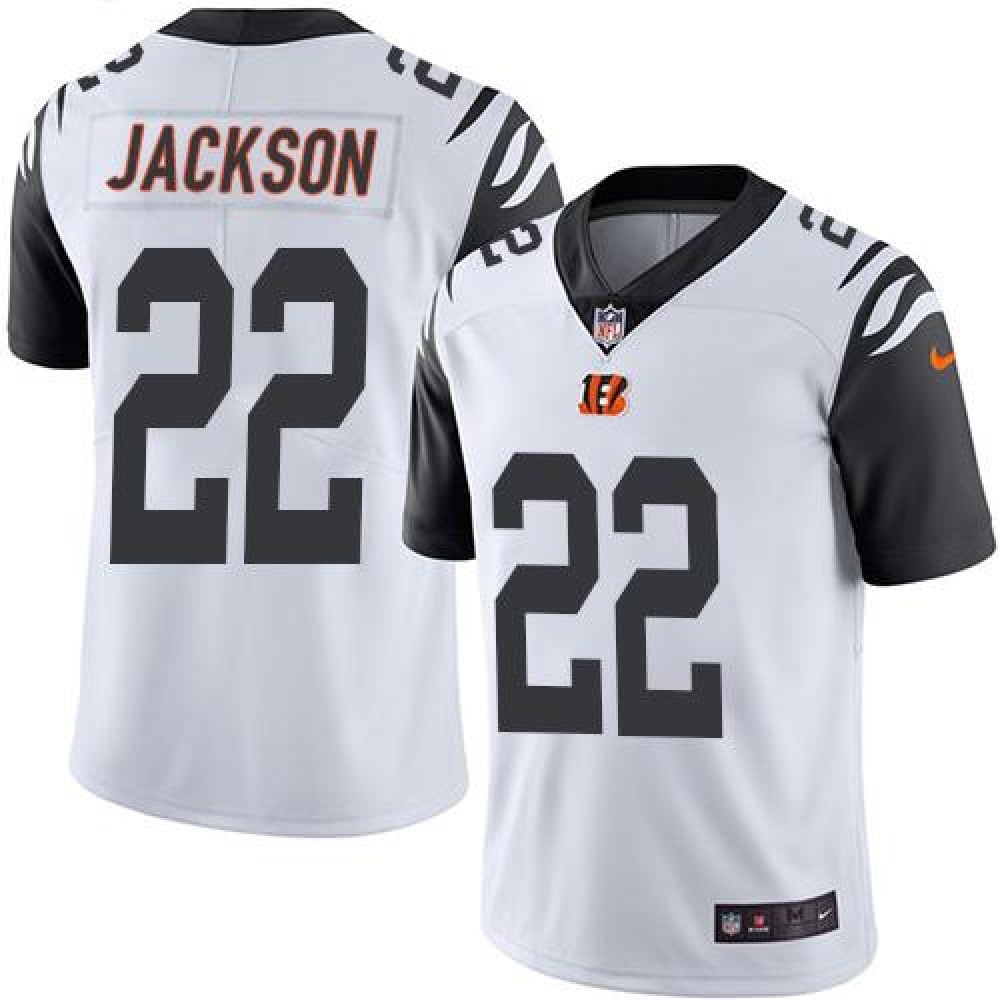Bengals #22 William Jackson White Men's Stitched NFL Limited Rush Jersey