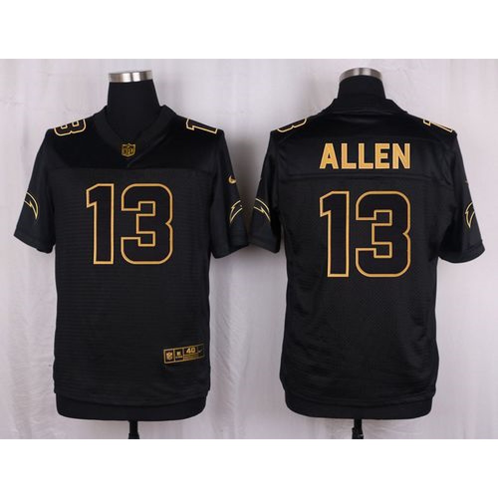 Chargers #13 Keenan Allen Black Men's Stitched NFL Elite Pro Line Gold Collection Jersey