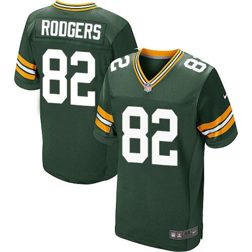 Packers #82 Richard Rodgers Green Team Color Men's Stitched NFL Elite Jersey