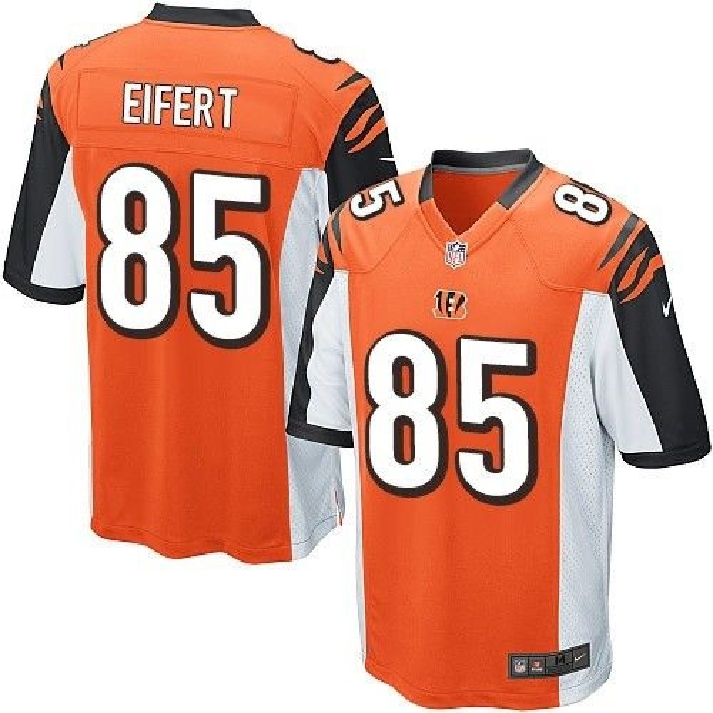 Bengals #85 Tyler Eifert Orange Alternate Youth Stitched NFL Elite Jersey