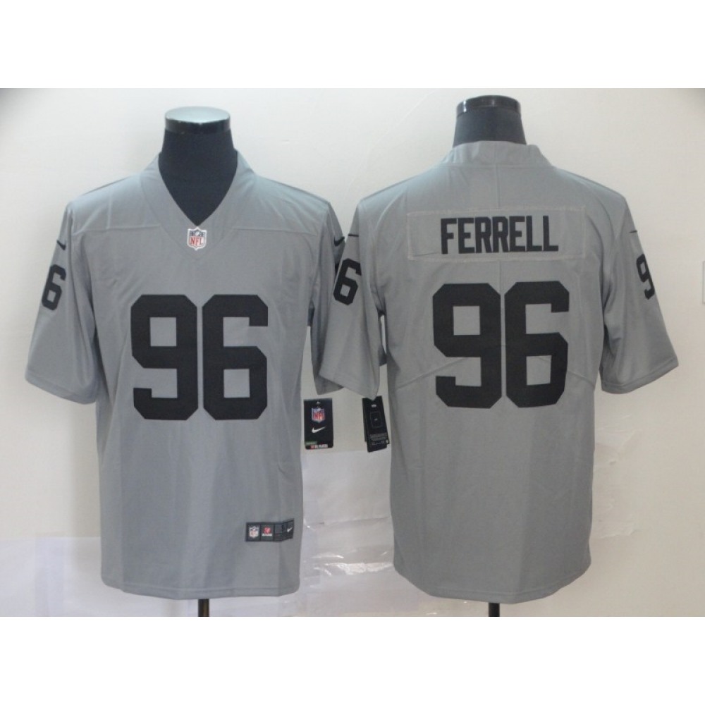 Men's Oakland Raiders #96 Clelin Ferrell 2019 Gary Inverted Legend Stitched NFL Jersey