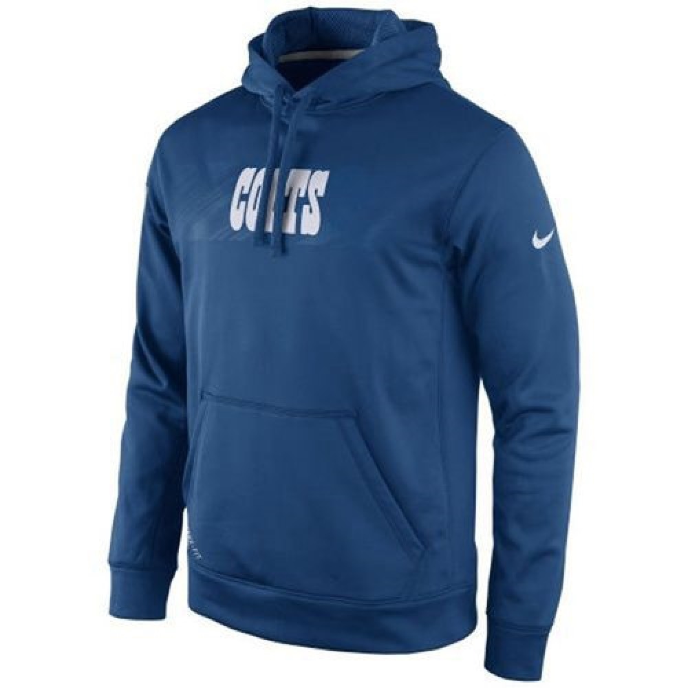 Indianapolis ColtsKO Speed Wordmark Performance Hoodie Royal Blue