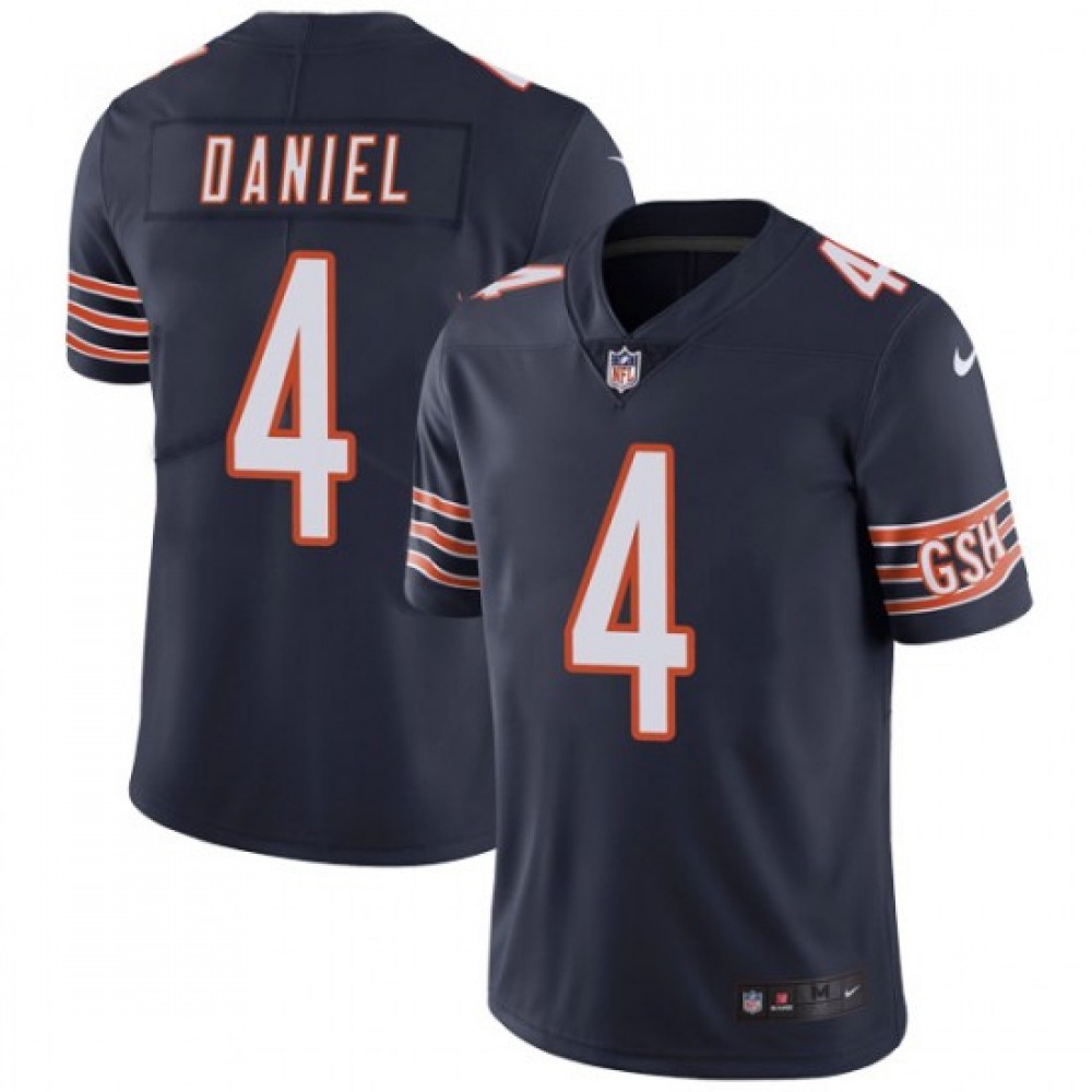 Men's Chicago Bears #4 Chase Daniel Navy Blue Vapor Untouchable Limited Stitched NFL Jersey