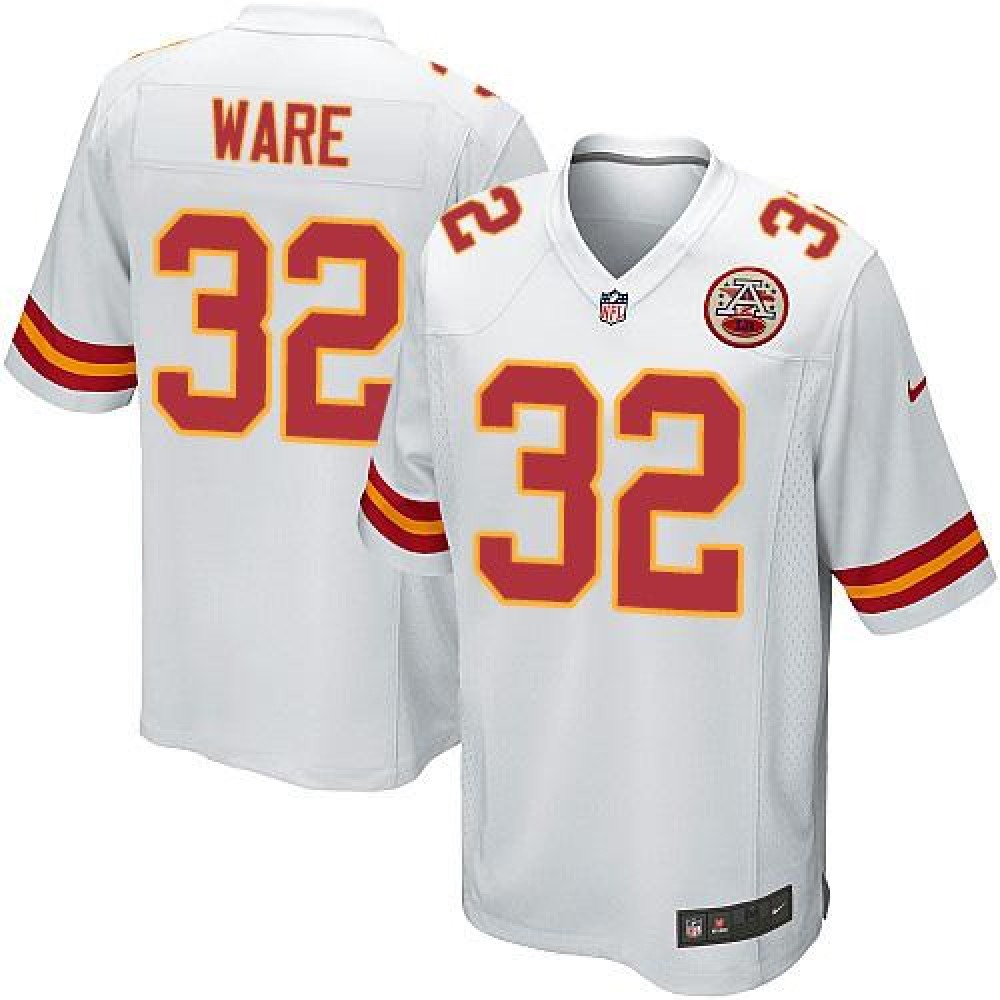Chiefs #32 Spencer Ware White Youth Stitched NFL Elite Jersey