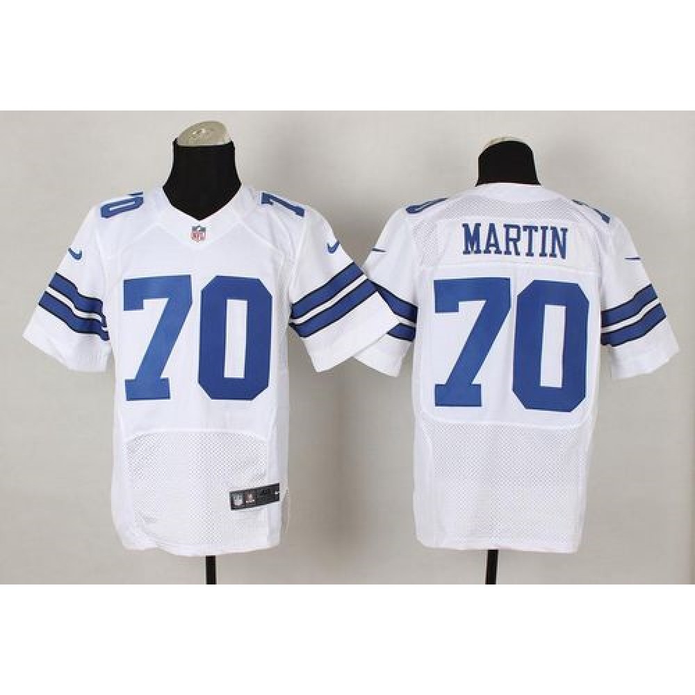 Cowboys #70 Zack Martin White Men's Stitched NFL Elite Jersey