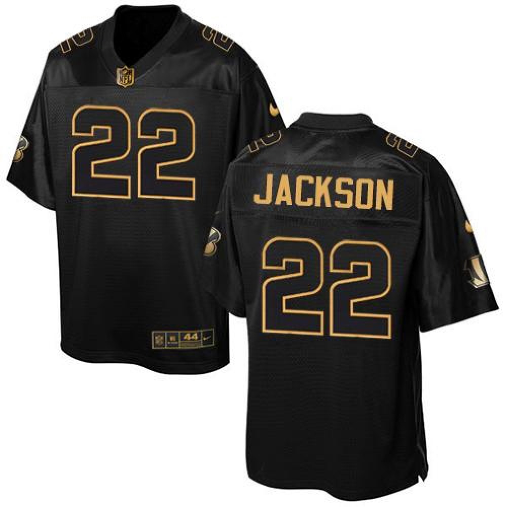 Bengals #22 William Jackson Black Men's Stitched NFL Elite Pro Line Gold Collection Jersey