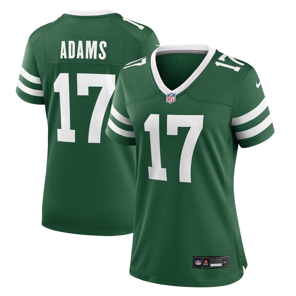 Women's New York Jets #17 Davante AdamsLegacy Green Game Jersey