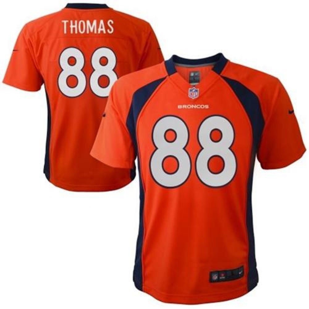 ToddlerBroncos #88 Demaryius Thomas Orange Team Color Stitched NFL Elite Jersey