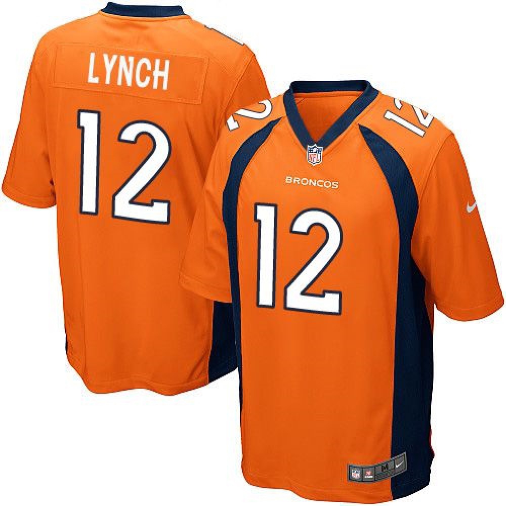 Broncos #12 Paxton Lynch Orange Team Color Youth Stitched NFL New Elite Jersey