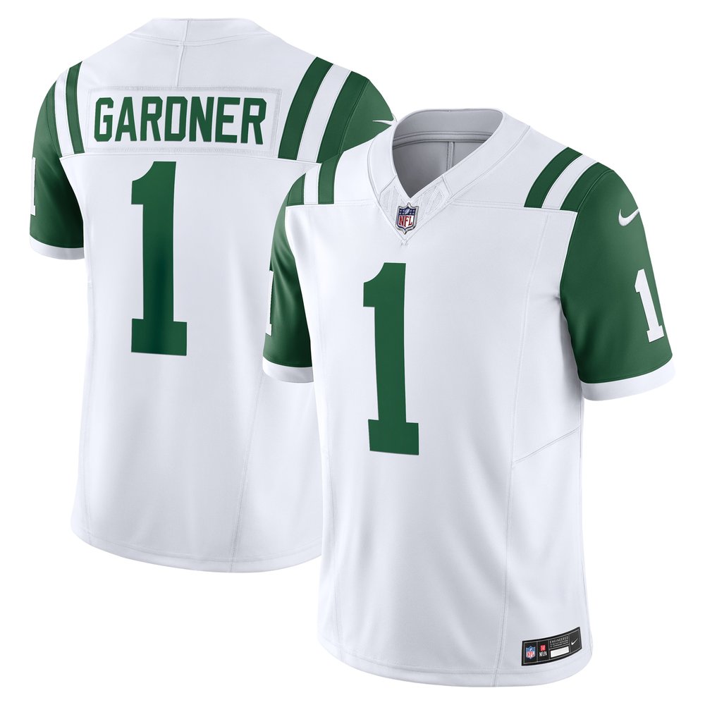 Men's New York Jets Ahmad Sauce GardnerWhite Classic Alternate Vapor F.U.S.E. Limited Jersey