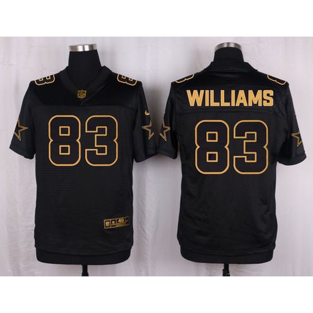 Cowboys #83 Terrance Williams Black Men's Stitched NFL Elite Pro Line Gold Collection Jersey