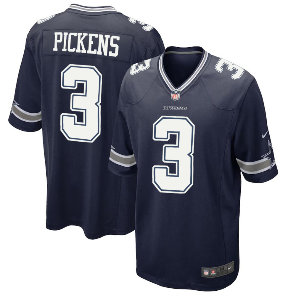 🔥Combo Sale - Dallas Cowboys George Pickens Nike Navy Game Jersey & New Era Navy Main 9FIFTY Adjustable Hat