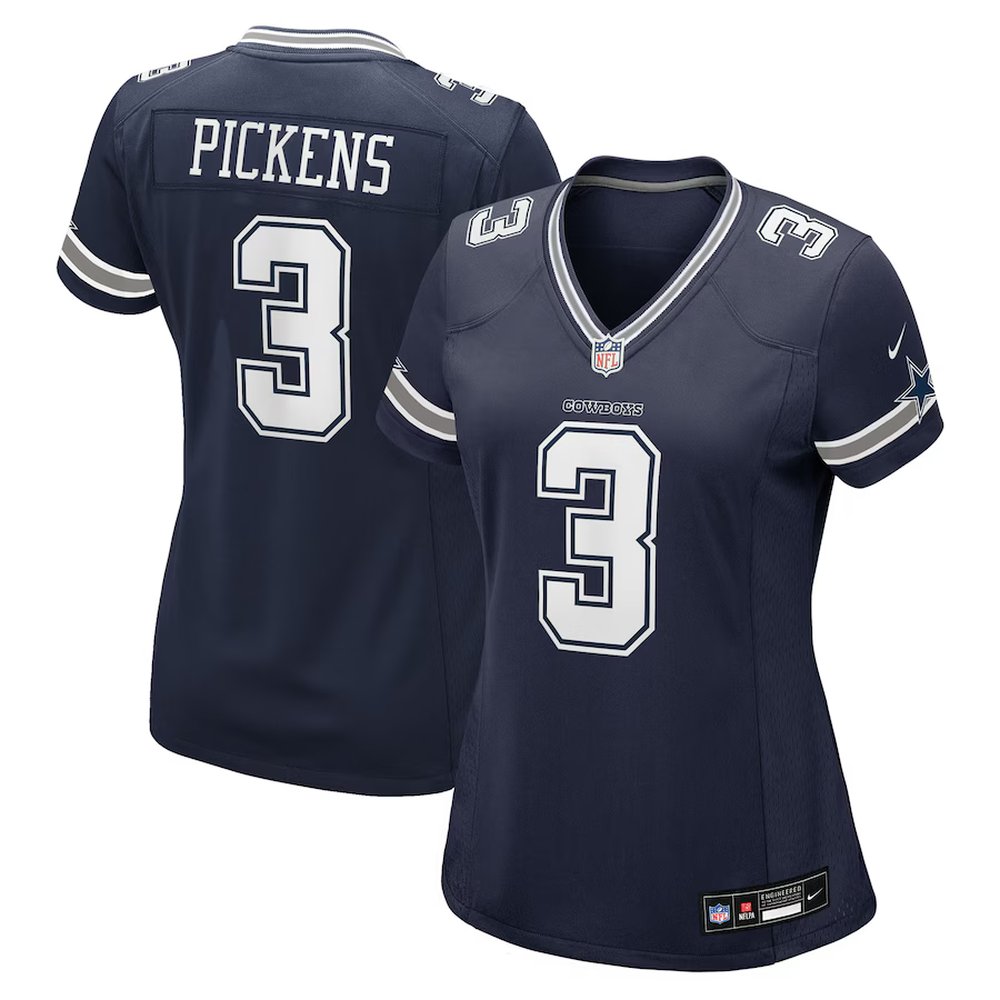Women's Dallas Cowboys #3 George Pickens Nike Navy Game Jersey