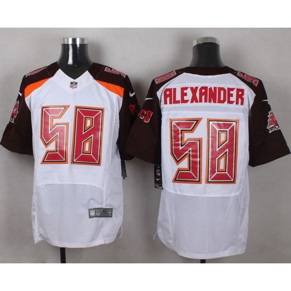 Buccaneers #58 Kwon Alexander White Men's Stitched NFL New Elite Jersey
