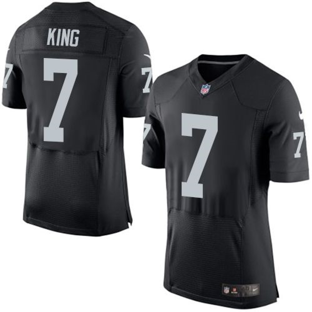 Raiders #7 Marquette King Black Team Color Men's Stitched NFL New Elite Jersey