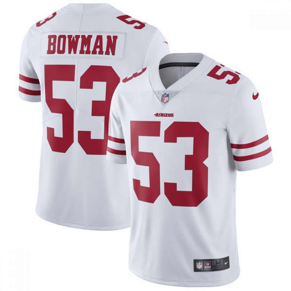 Men's San Francisco 49ers #53 NaVorro BowmanWhite Vapor Untouchable Limited Stitched NFL Jersey
