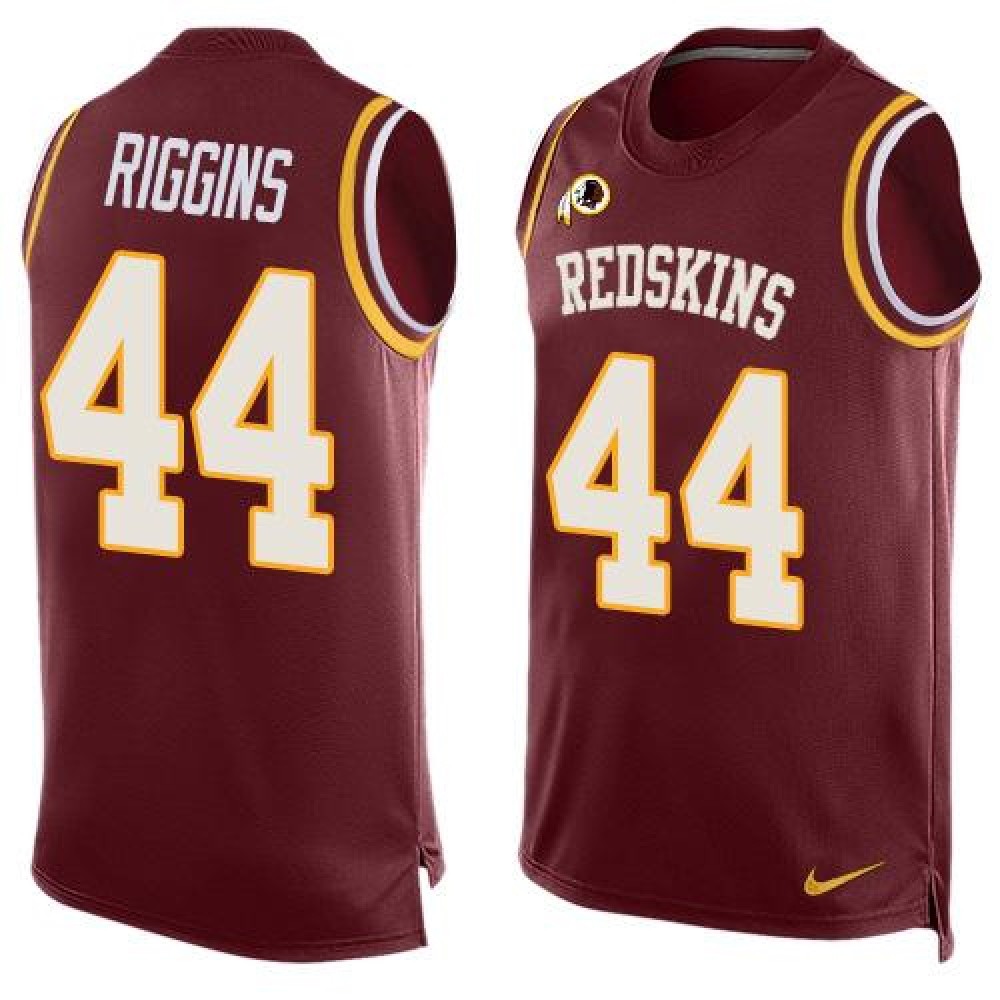 Redskins #44 John Riggins Burgundy Red Team Color Men's Stitched NFL Limited Tank Top Jersey
