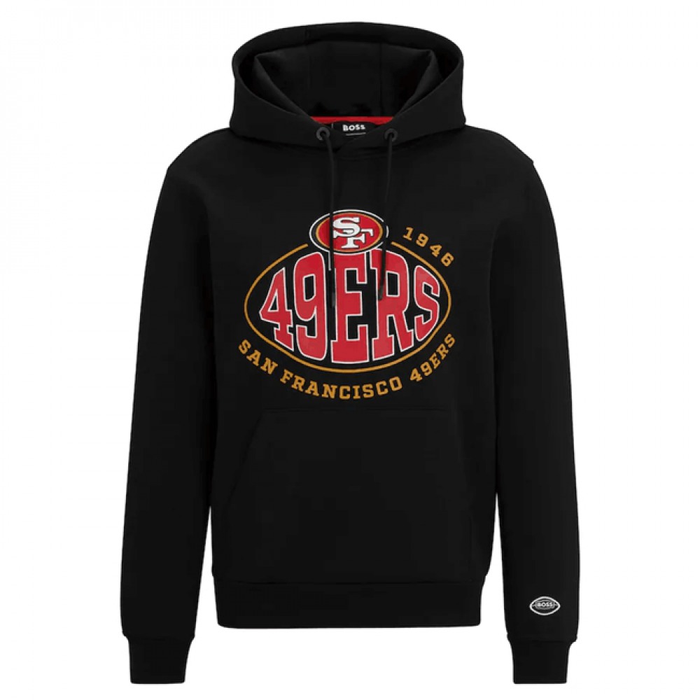 Men's San Francisco 49ers BlackBOSS X Touchback Pullover Hoodie