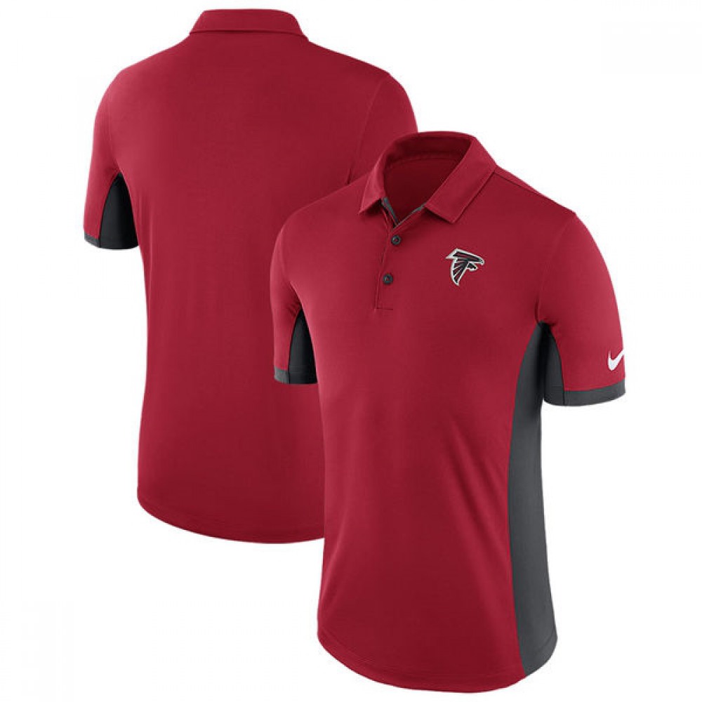 Men's Atlanta FalconsRed Evergreen Polo