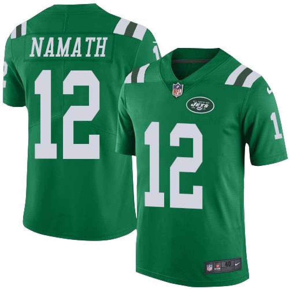 Jets #12 Joe Namath Green Men's Stitched NFL Elite Rush Jersey