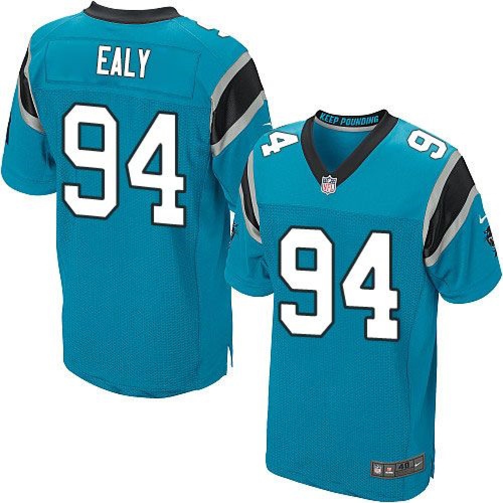 Panthers #94 Kony Ealy Blue Alternate Men's Stitched NFL Elite Jersey