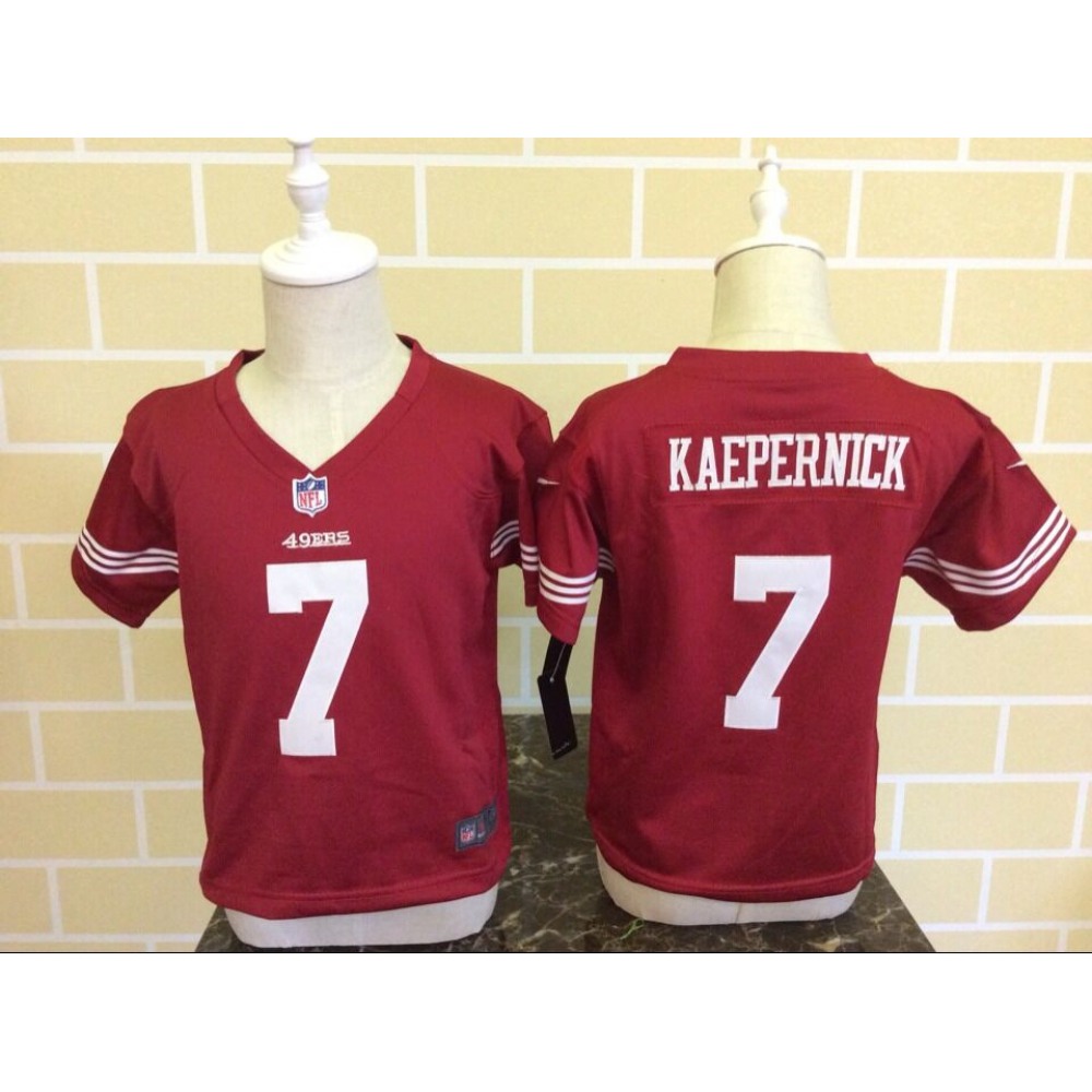 ToddlerSan Francisco 49ers #7 Colin Kaepernick Red Stitched NFL Jersey