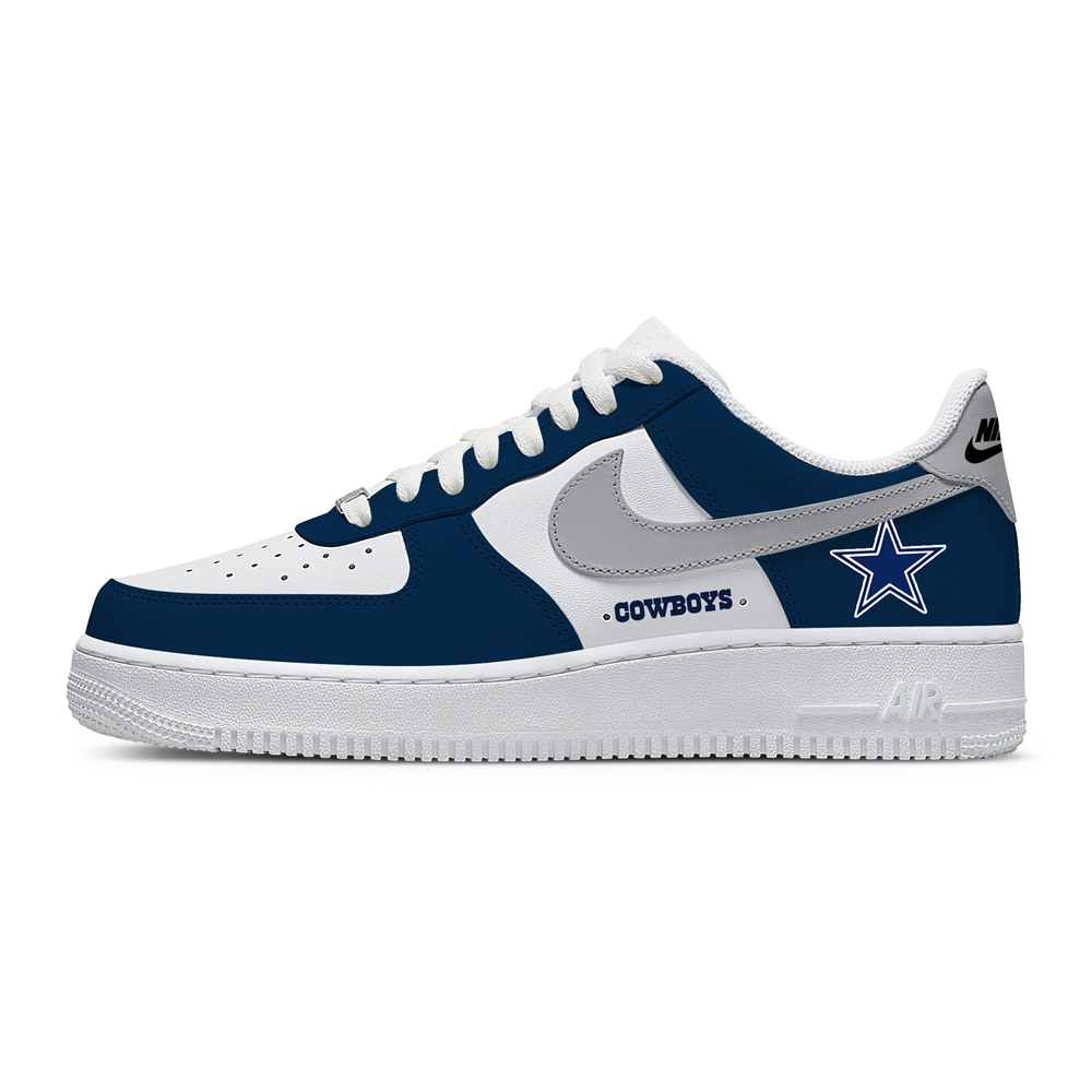 Unisex Nike x NFL Dallas Cowboys Custom Air Force 1 Low Team Sneakers