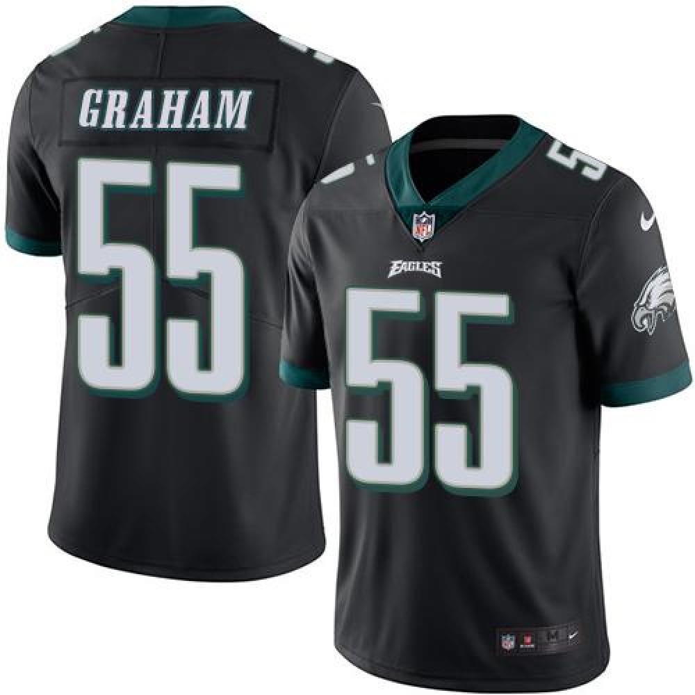 Eagles #55 Brandon Graham Black Men's Stitched NFL Limited Rush Jersey