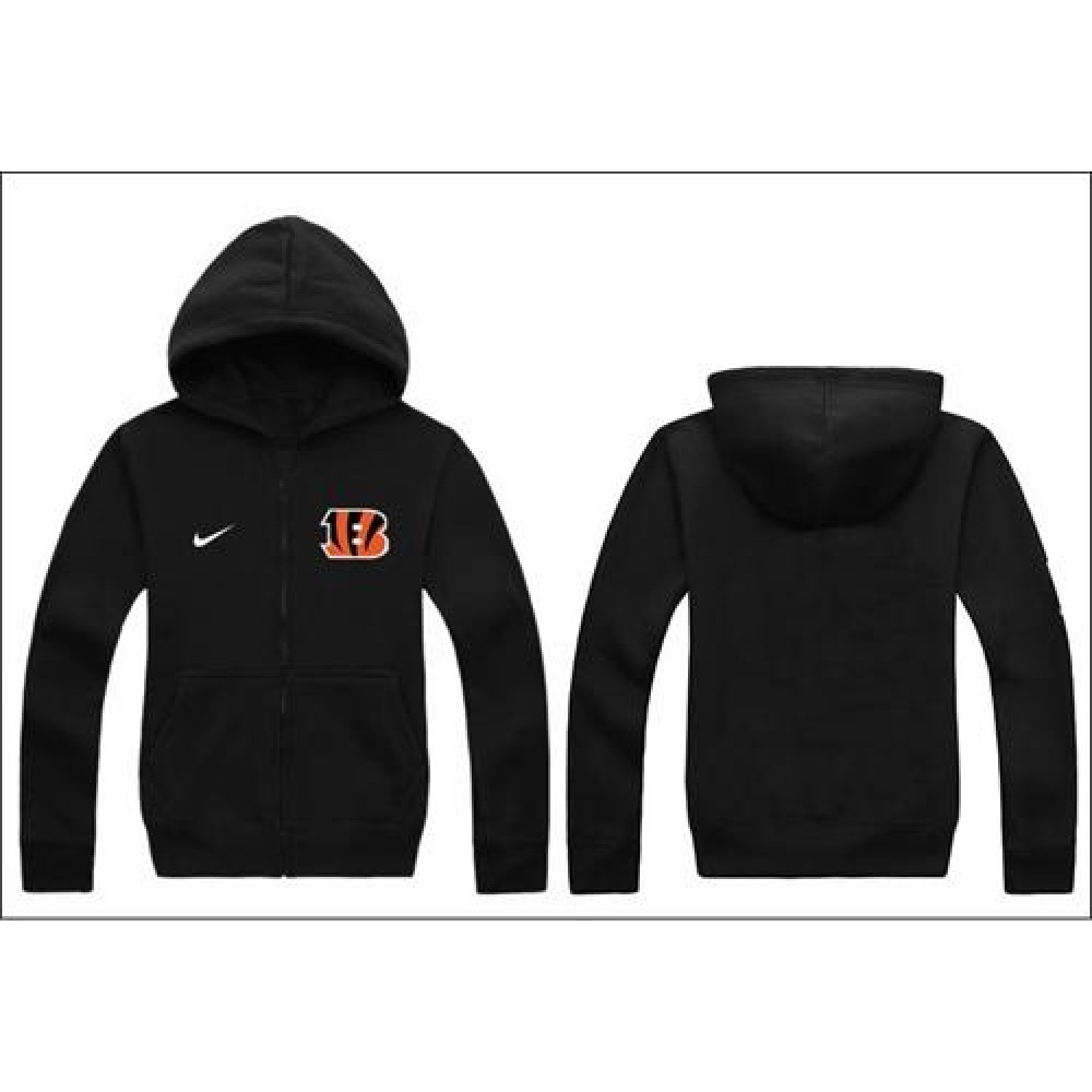 Cincinnati Bengals Authentic Logo Hoodie Black