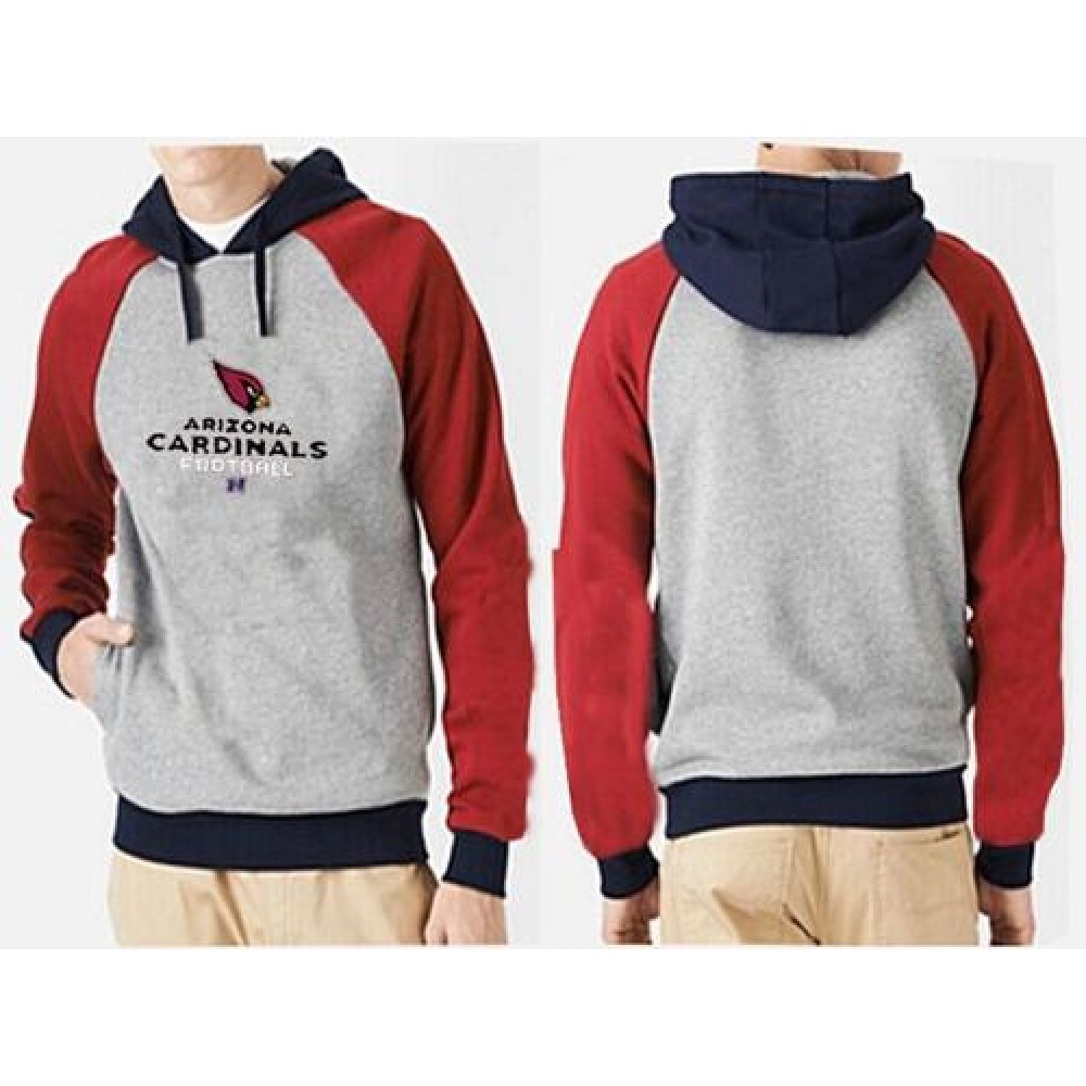 Arizona Cardinals Critical Victory Pullover Hoodie Grey Red