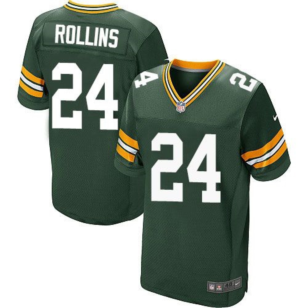 Packers #24 Quinten Rollins Green Team Color Men's Stitched NFL Elite Jersey