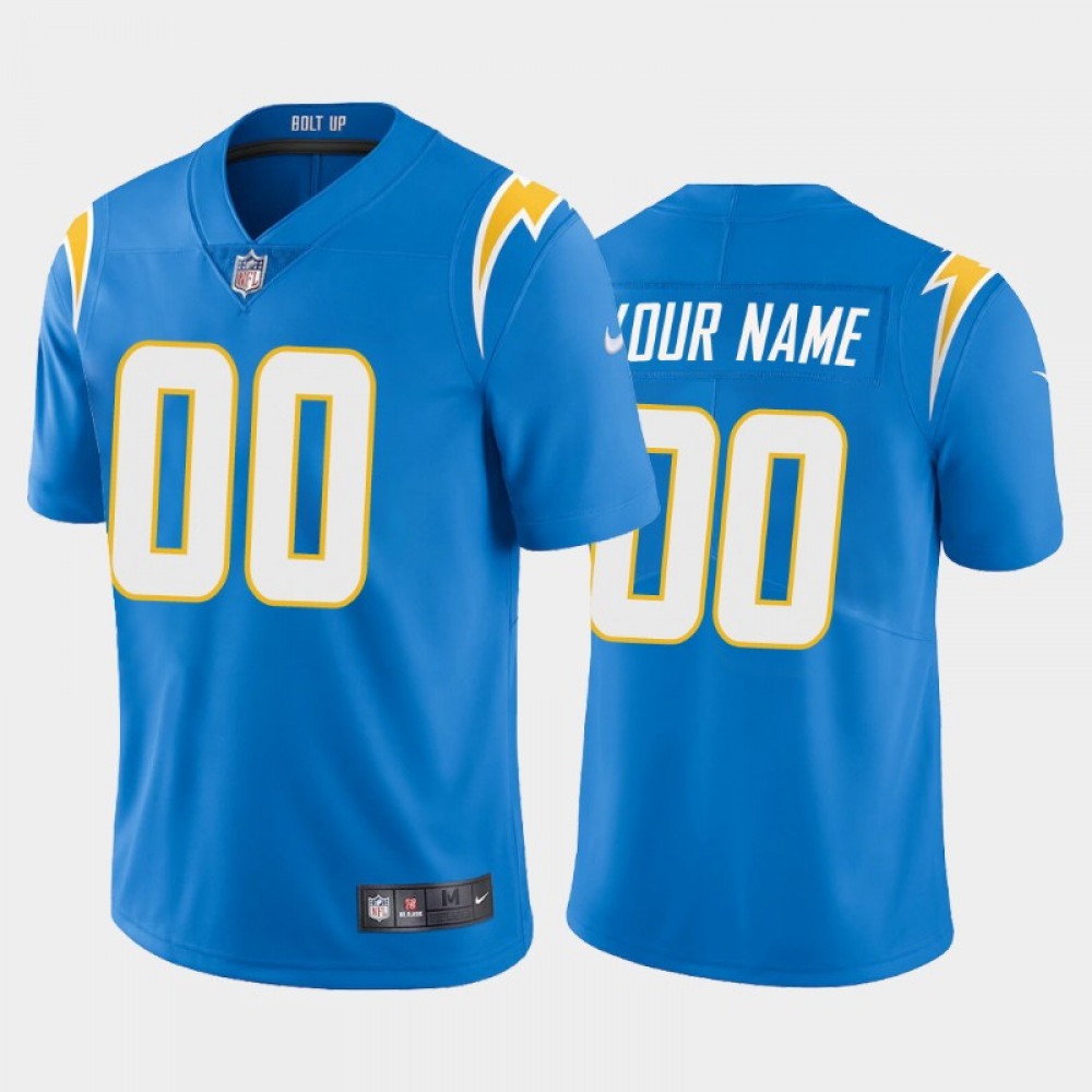 Men's Los Angeles Chargers Customized Electric 2020 New Blue Vapor UntouchableStitched Limited Jersey