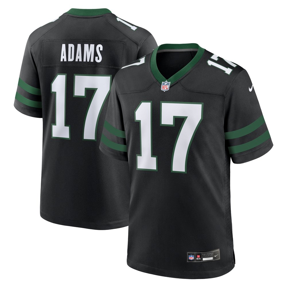 Men's New York Jets #17 Davante AdamsLegacy Black Alternate Game Jersey