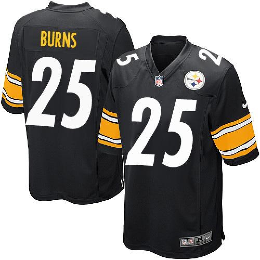 Steelers #25 Artie Burns Black Team Color Youth Stitched NFL Elite Jersey