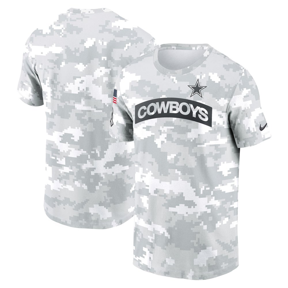 Men's Dallas CowboysWhite 2024 Salute To Service Big & Tall Performance T-Shirt