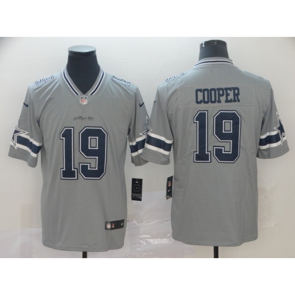 Men's Dallas Cowboys #19 Amari Cooper Gary Inverted Legend Stitched NFL Jersey