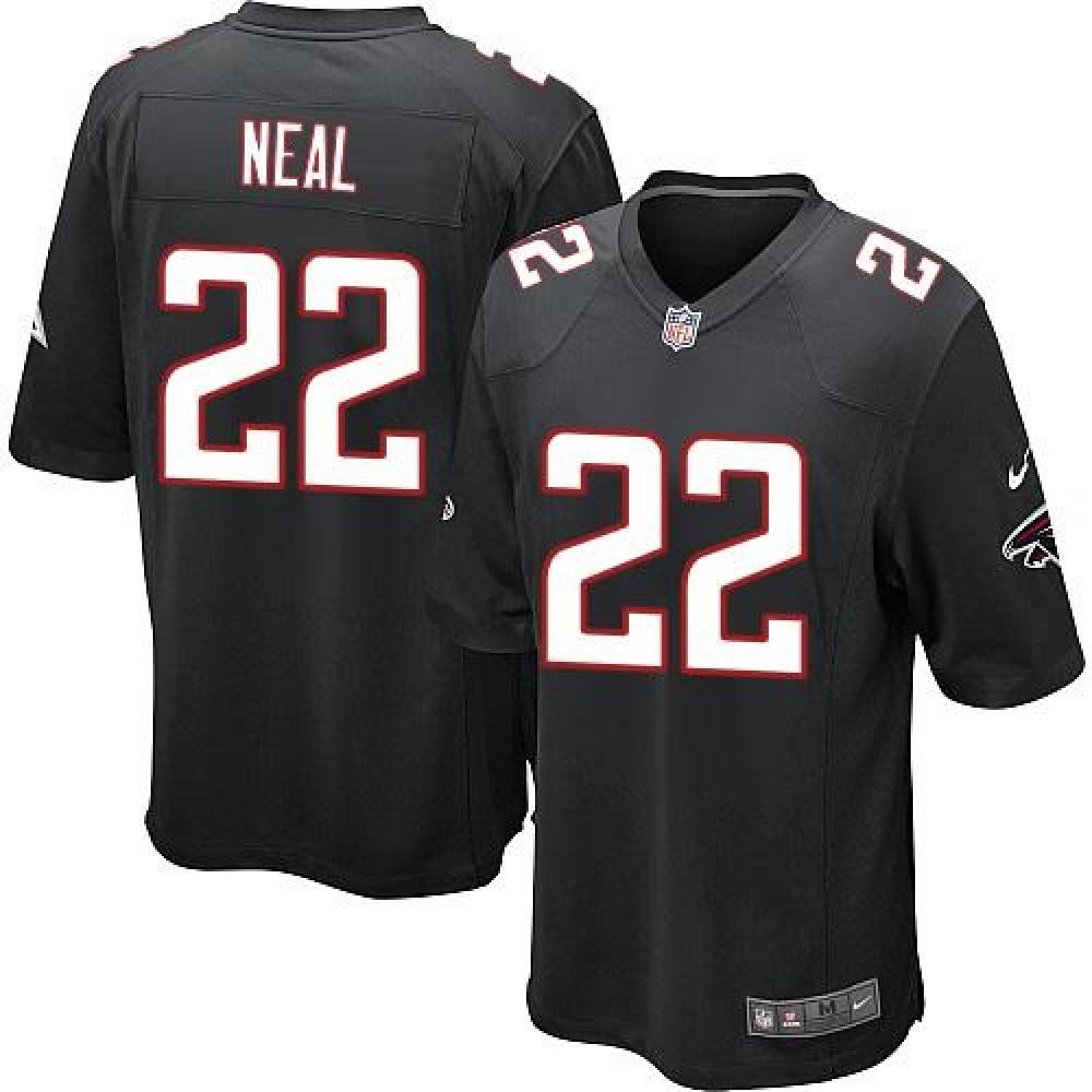 Falcons #22 Keanu Neal Black Alternate Youth Stitched NFL Elite Jersey