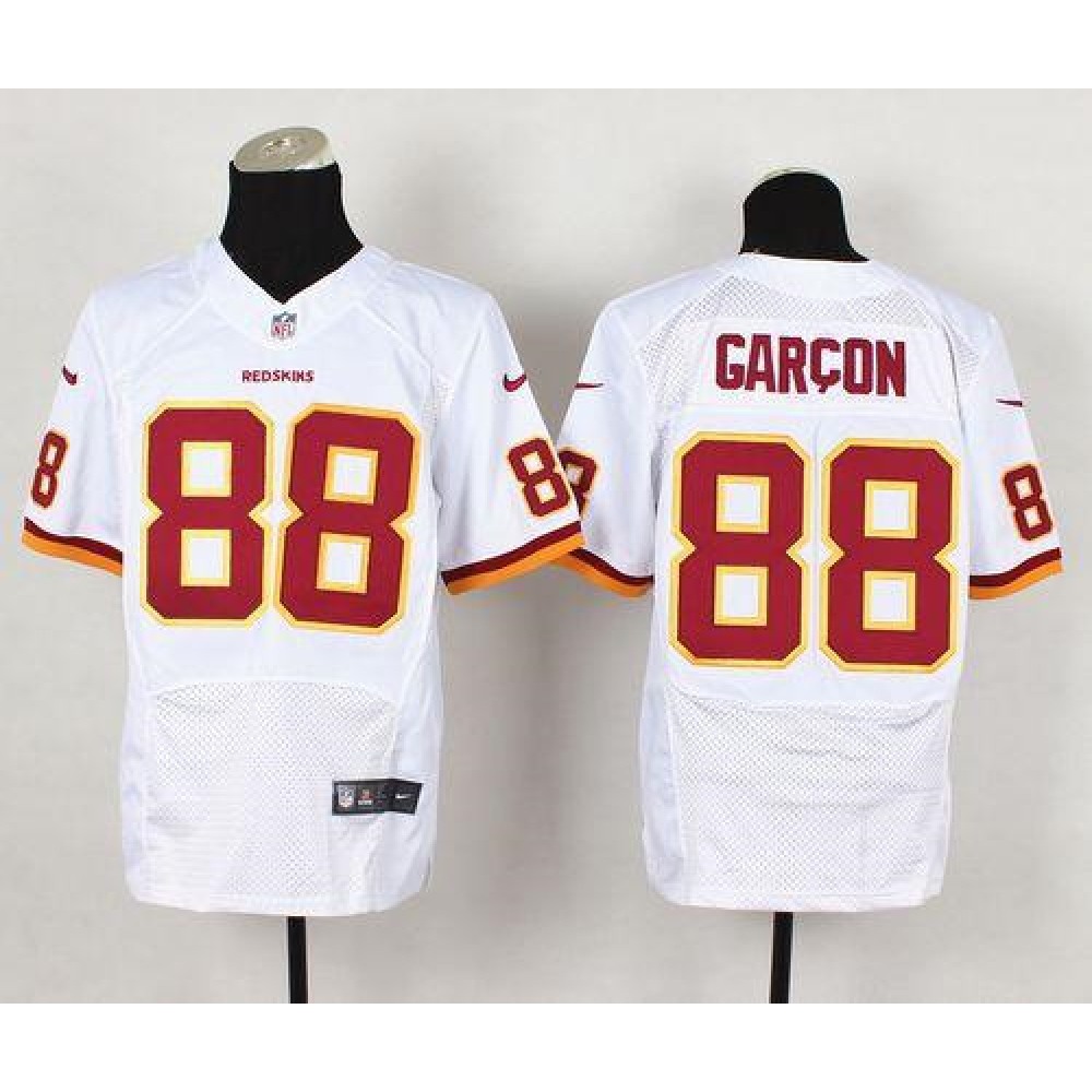 Redskins #88 Pierre Garcon White Men's Stitched NFL New Elite Jersey