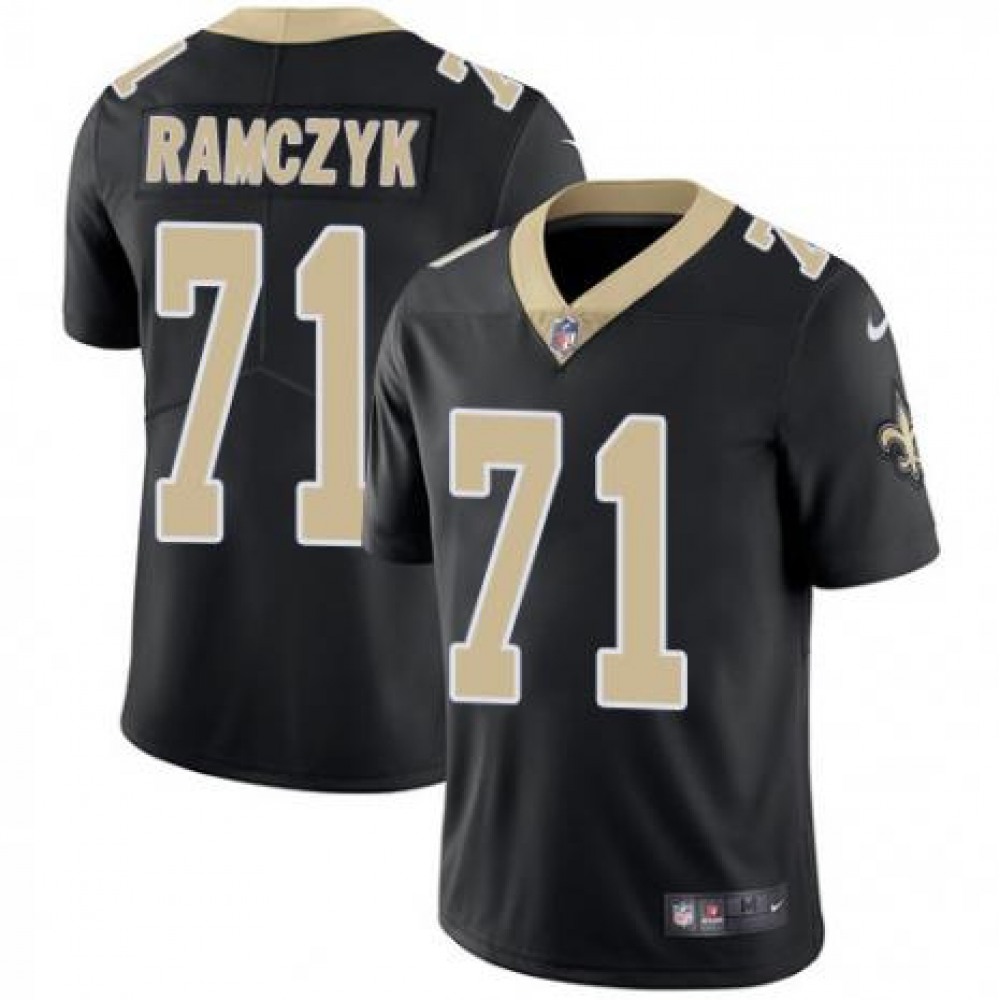 Men's New Orleans Saints #71 Ryan Ramczyk Black Vapor Untouchable Limited Stitched NFL Jersey