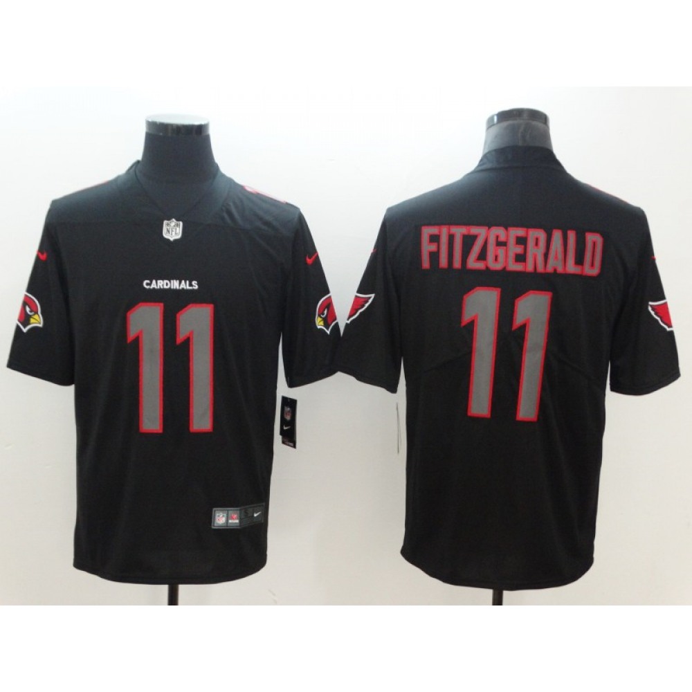 Men's Arizona Cardinals #11 Larry Fitzgerald Black 2018 Impact Limited Stitched NFL Jersey