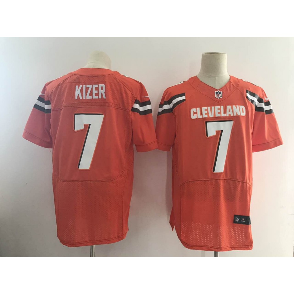 Men'sCleveland Browns #7 DeShone Kizer Orange Alternate Stitched NFL New Elite Jersey