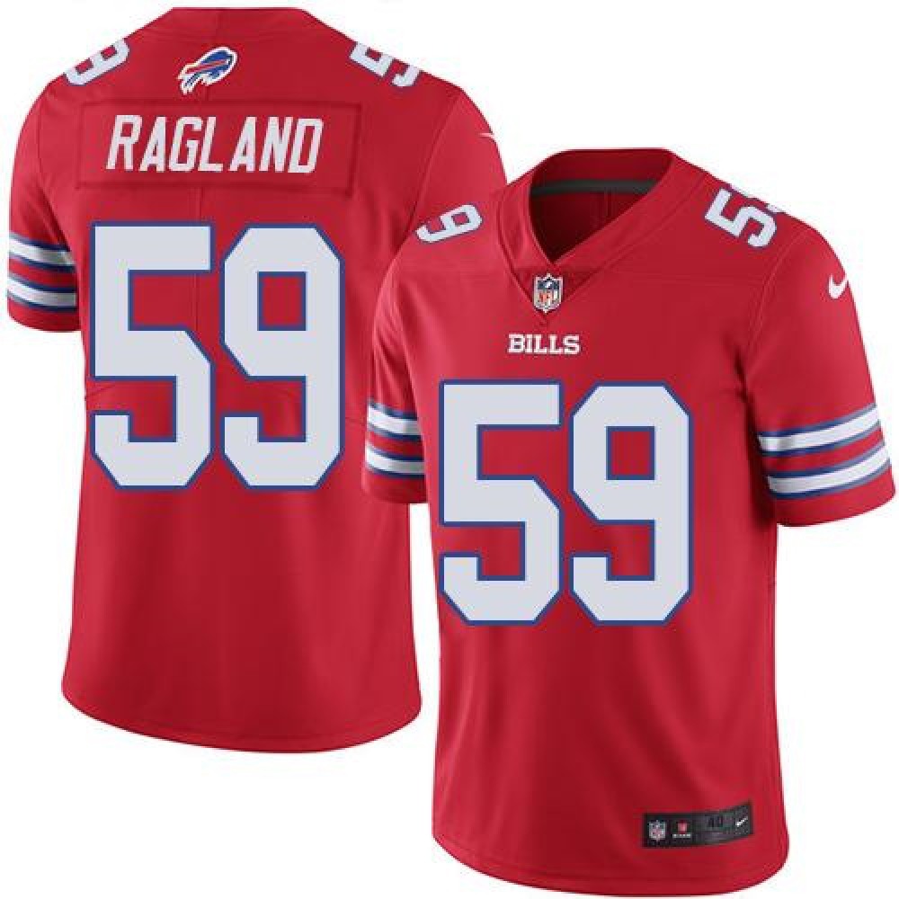 Bills #59 Reggie Ragland Red Men's Stitched NFL Elite Rush Jersey